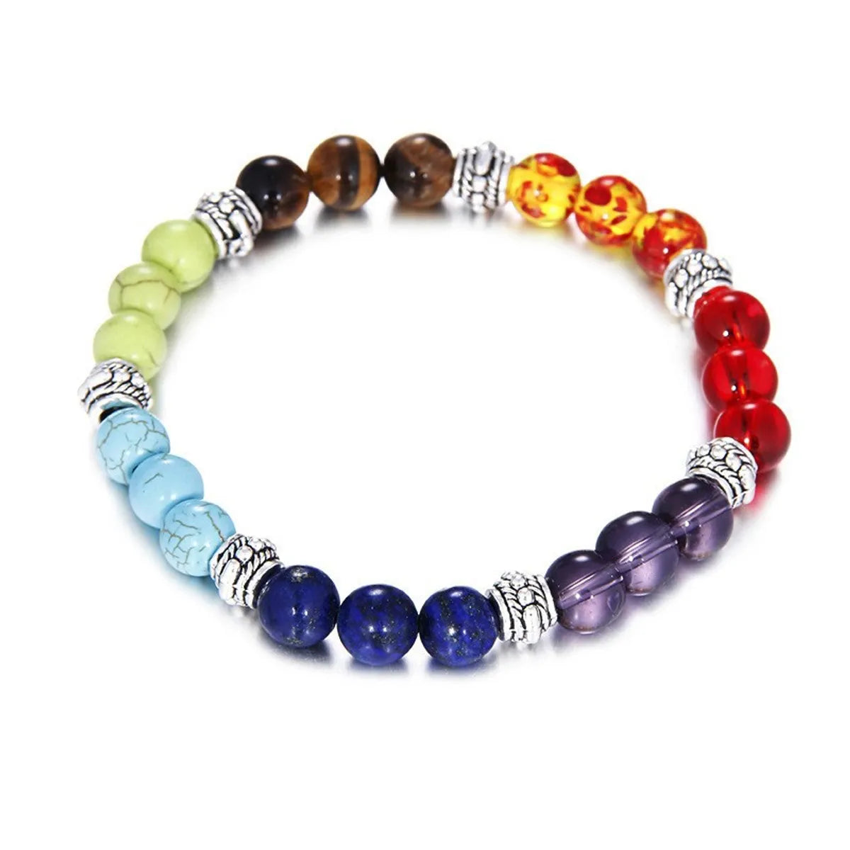 Ethnic Style Geometric Alloy Natural Stone Beaded Bracelets