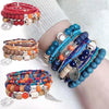 Ethnic Style Geometric Alloy Tribal Women's Bracelet With Disc Tower Wings And Rice Beads