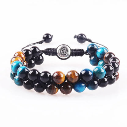 Ethnic Style Geometric Color Block Opal Agate Tiger Eye Wholesale Bracelets