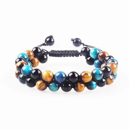 Ethnic Style Geometric Color Block Opal Agate Tiger Eye Wholesale Bracelets