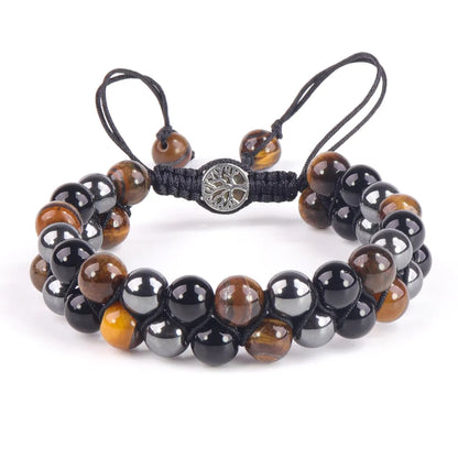 Ethnic Style Geometric Color Block Opal Agate Tiger Eye Wholesale Bracelets