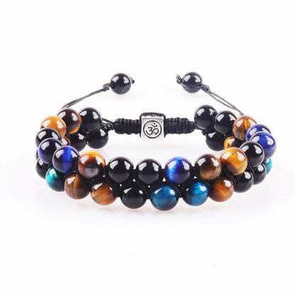 Ethnic Style Geometric Color Block Opal Agate Tiger Eye Wholesale Bracelets