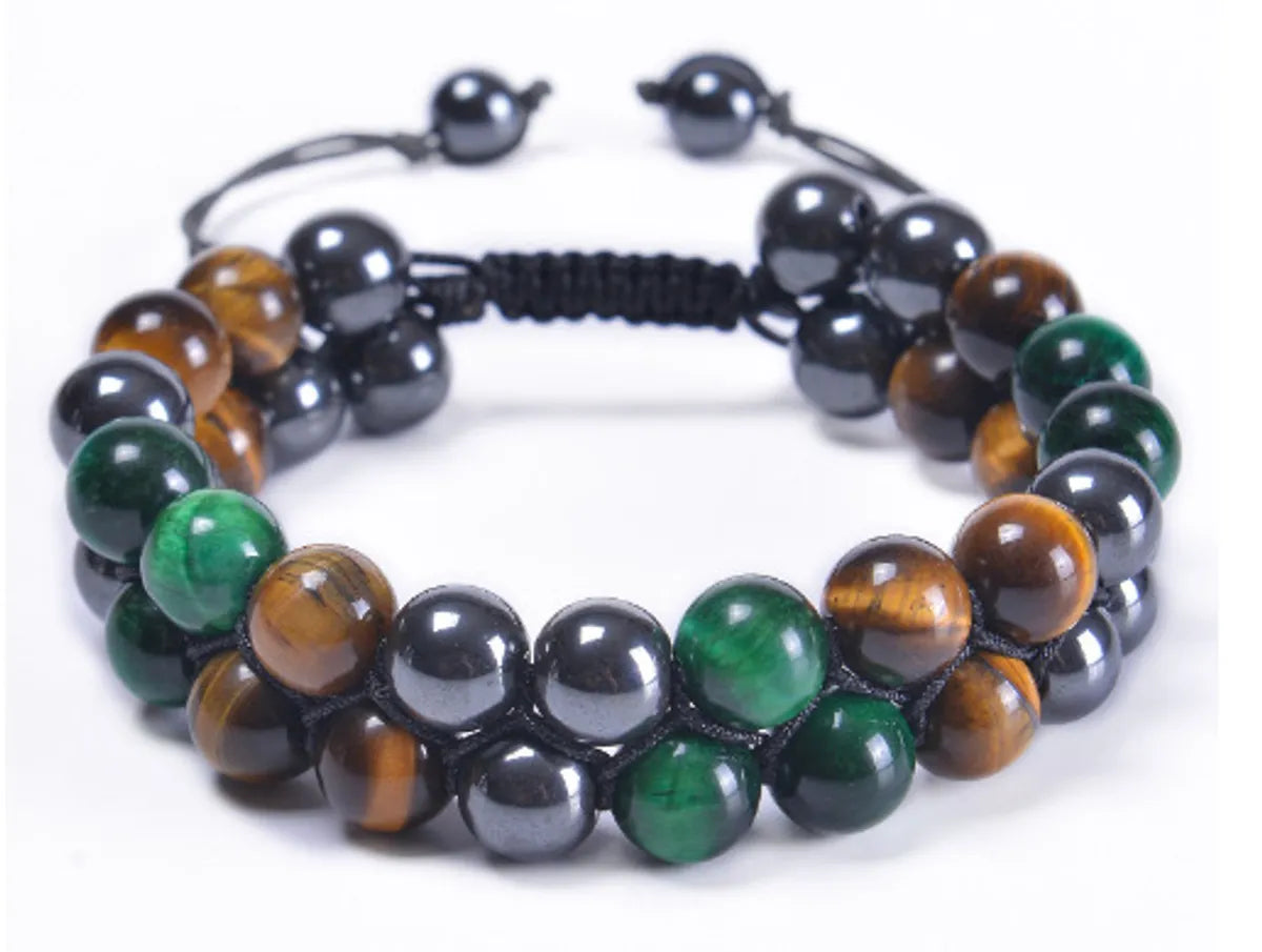 Ethnic Style Geometric Color Block Opal Agate Tiger Eye Wholesale Bracelets