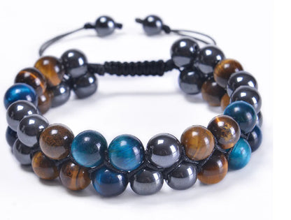 Ethnic Style Geometric Color Block Opal Agate Tiger Eye Wholesale Bracelets