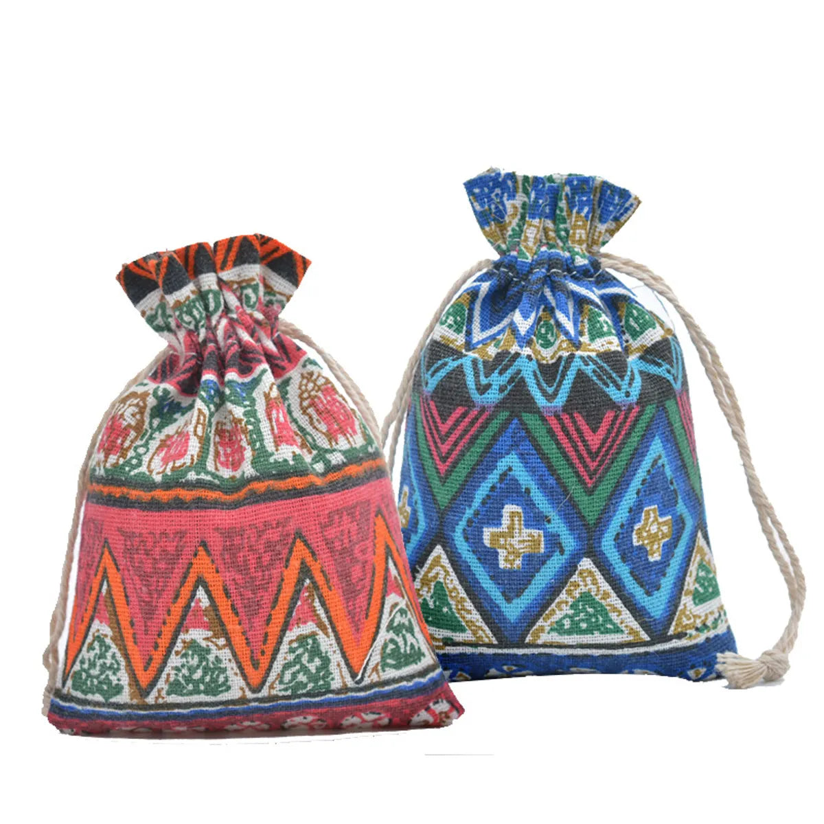 Ethnic Style Geometric Cotton Festival Gift Bags