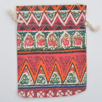 Ethnic Style Geometric Cotton Festival Gift Bags