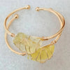 Ethnic Style Geometric Crystal Handmade Bangle