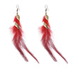 Ethnic Style Geometric Feather Women'S Drop Earrings 1 Pair