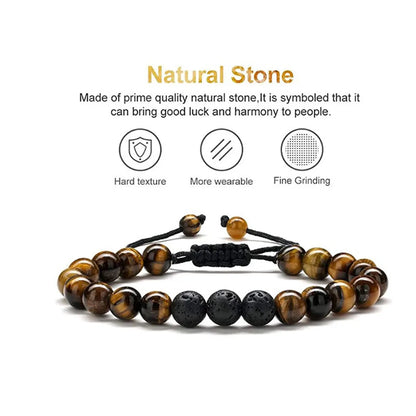 Ethnic Style Geometric Natural Stone Beaded Bracelets