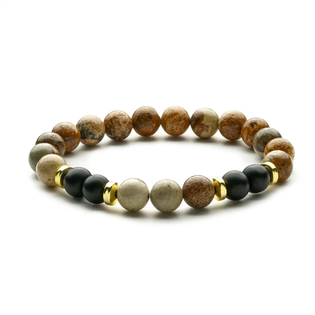 Ethnic Style Geometric Natural Stone Beaded Bracelets