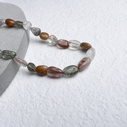 Ethnic Style Geometric Natural Stone Beaded Necklace