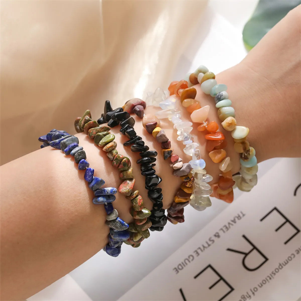 Ethnic Style Geometric Natural Stone Wholesale Bracelets