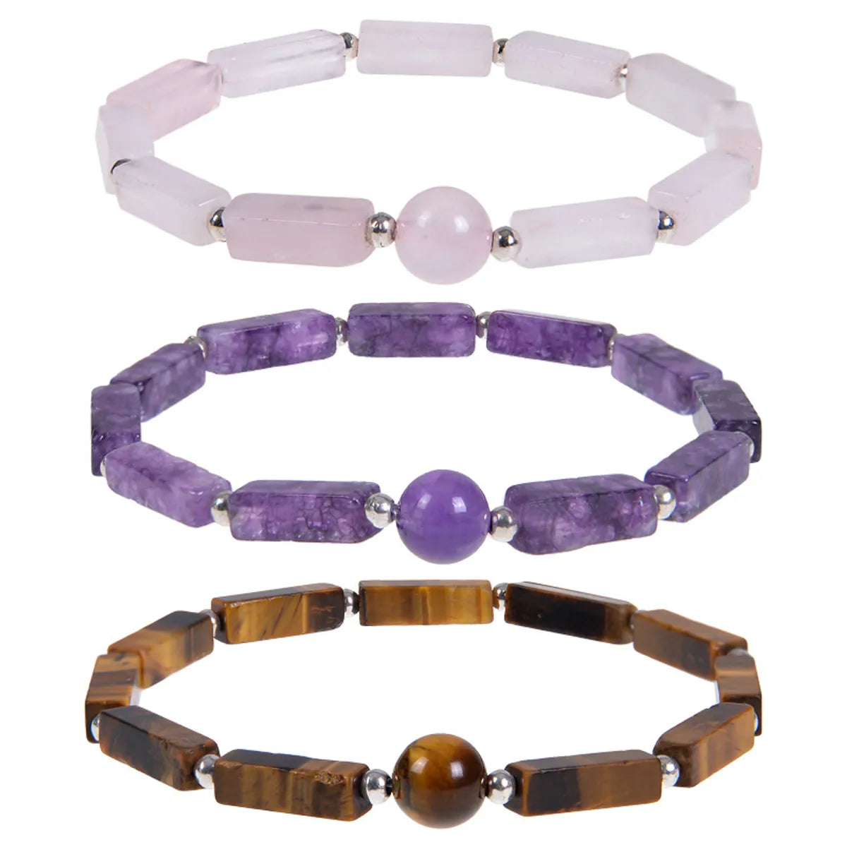 Ethnic Style Geometric Natural Stone Beaded Bracelets