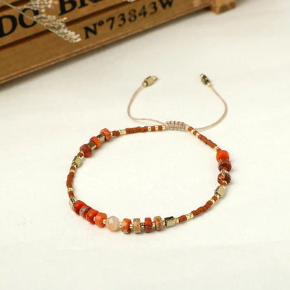 Ethnic Style Geometric Natural Stone Glass Wholesale Bracelets