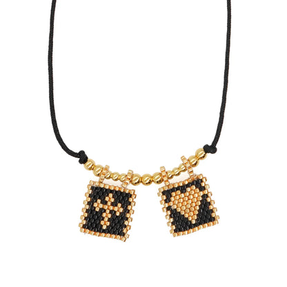 Ethnic Style Geometric Seed Bead Unisex Necklace