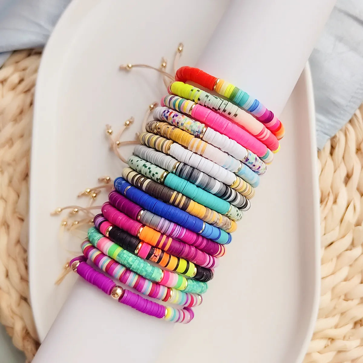 Ethnic Style Geometric Soft Clay Wholesale Bracelets