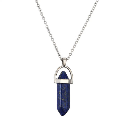 Ethnic Style Geometric Stainless Steel Natural Stone Plating Unisex Pendant Necklace