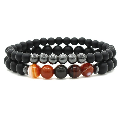 Ethnic Style Geometric Stone Beaded Unisex Bracelets