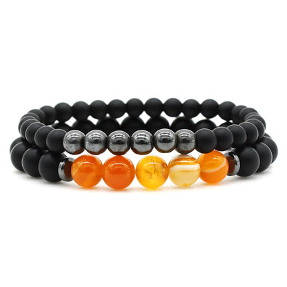 Ethnic Style Geometric Stone Beaded Unisex Bracelets