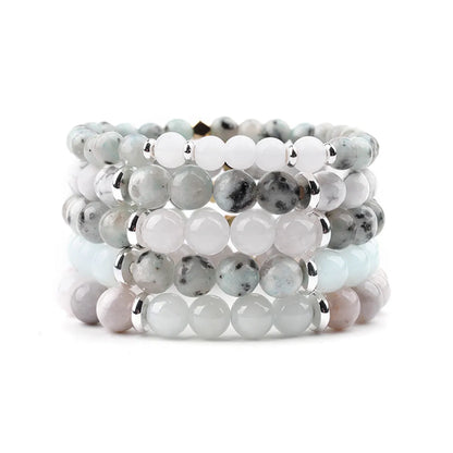 Ethnic Style Marble Natural Stone Moonstone Bracelets