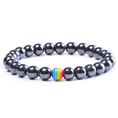 Ethnic Style Rainbow Natural Stone Bracelets In Bulk