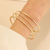 Ethnic Style Rhombus Twist Alloy Plating Women'S Bangle