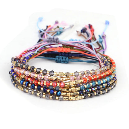 Ethnic Style Round Seed Bead Beaded Women's Bracelets