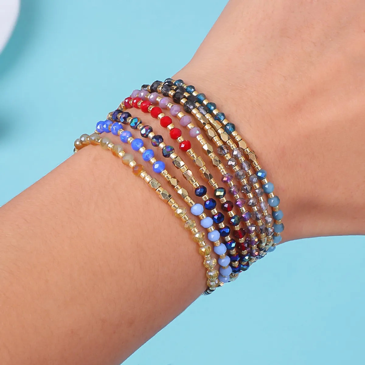 Ethnic Style Round Seed Bead Beaded Women's Bracelets