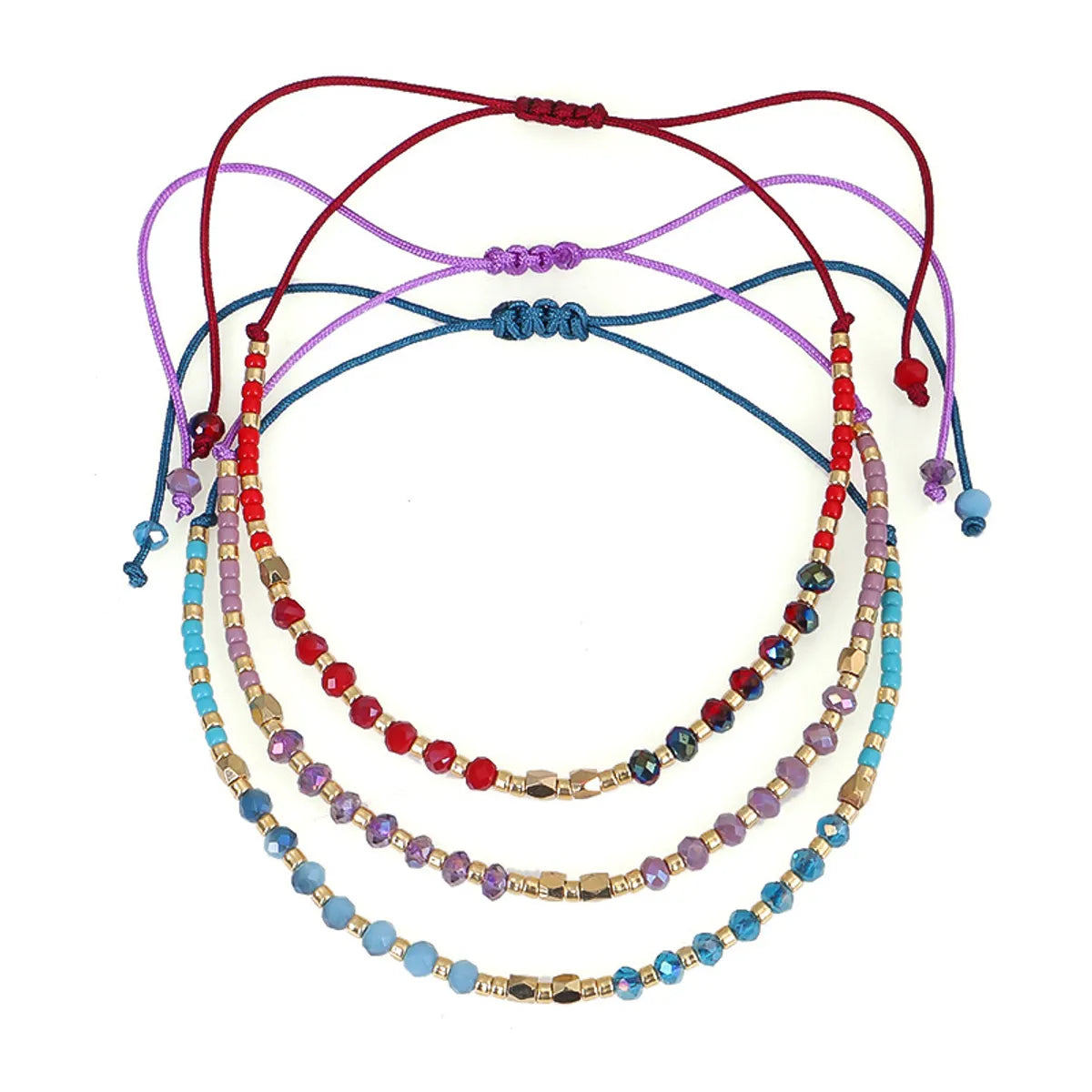 Ethnic Style Round Seed Bead Beaded Women's Bracelets