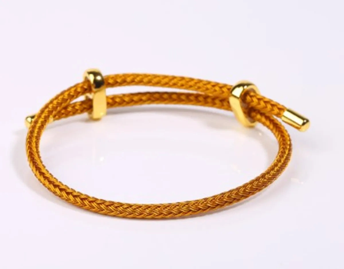 Ethnic Style Round Steel Braid Unisex Bracelets