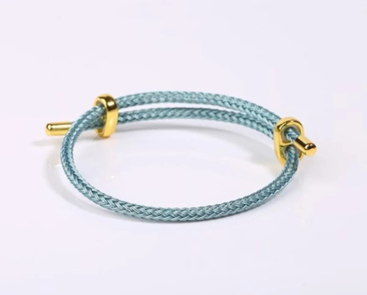 Ethnic Style Round Steel Braid Unisex Bracelets