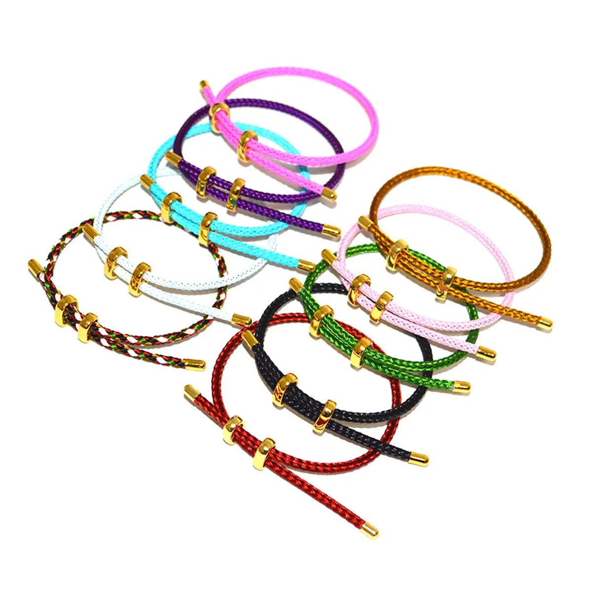 Ethnic Style Round Steel Braid Unisex Bracelets