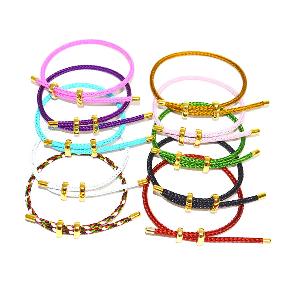 Ethnic Style Round Steel Braid Unisex Bracelets