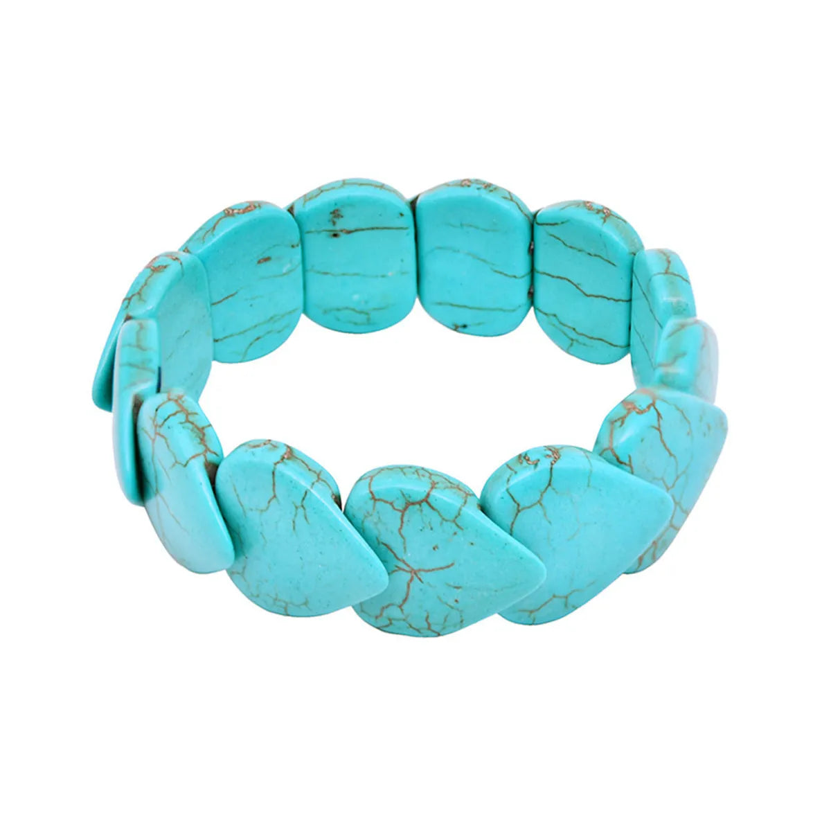 Ethnic Style Round Water Droplets Heart Shape Turquoise Wholesale Bracelets