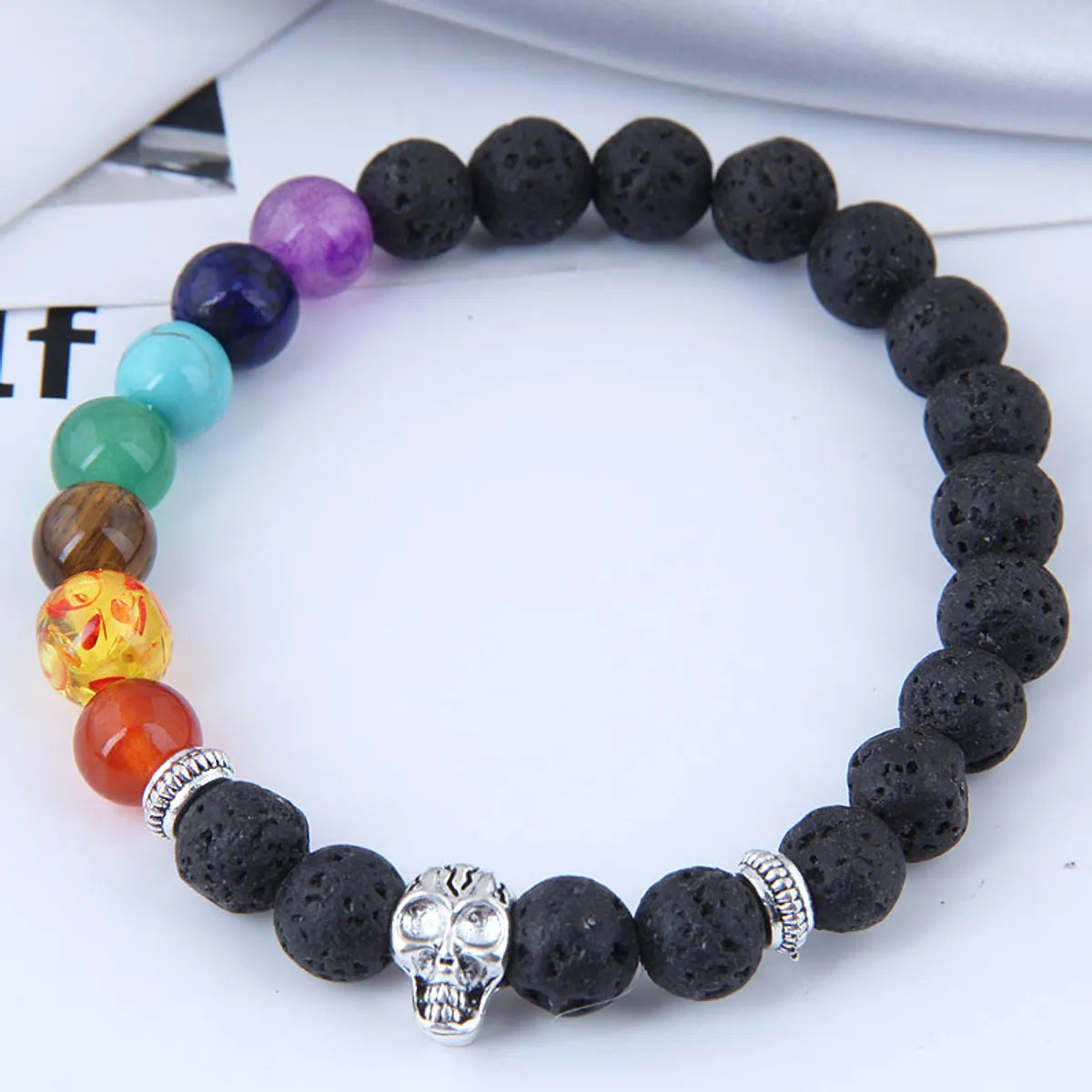 Ethnic Style Skull Beads Bracelet Wholesale