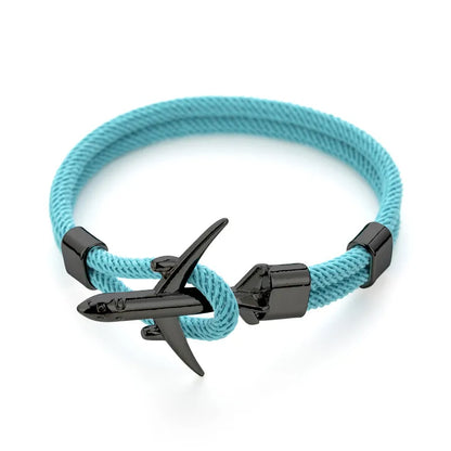 Ethnic Style Solid Color Alloy Rope Men'S Bracelets