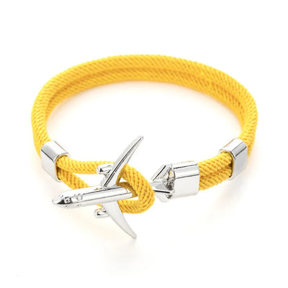 Ethnic Style Solid Color Alloy Rope Men'S Bracelets