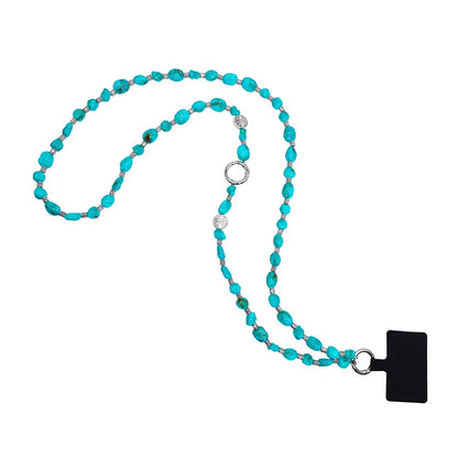 Ethnic Style Solid Color Arylic Mobile Phone Lanyard