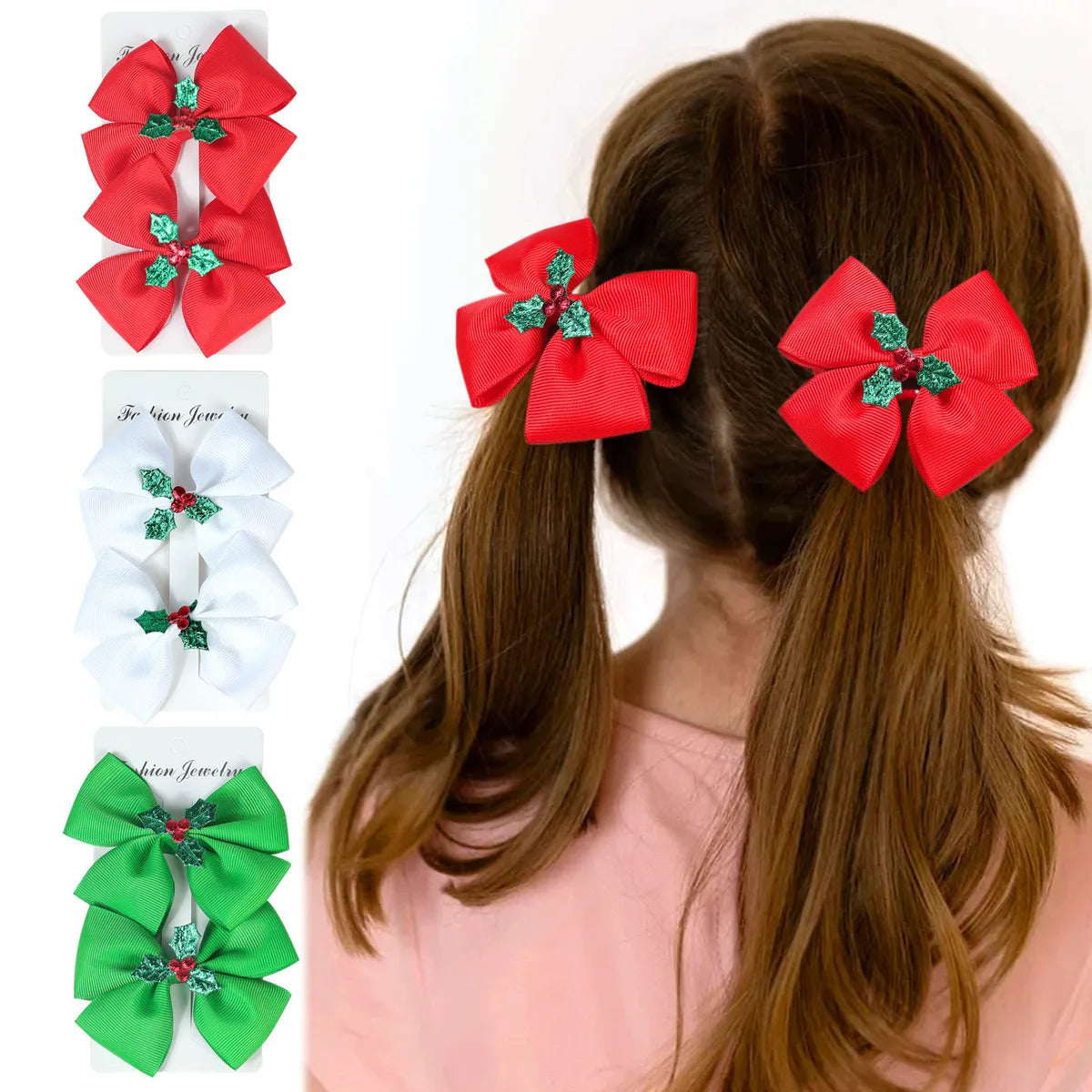 Kid'S Ethnic Style Solid Color Bow Knot Hair Clip