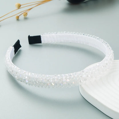 Ethnic Style Solid Color Crystal Headband