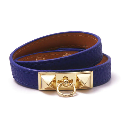 Ethnic Style Solid Color Pu Leather Women'S Wristband