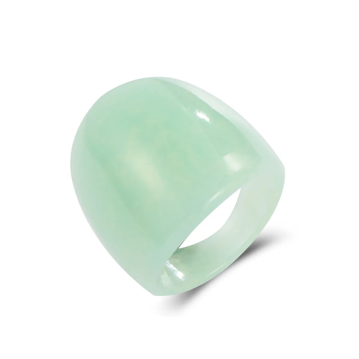 Ethnic Style Solid Color Resin Unisex Rings