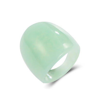 Ethnic Style Solid Color Resin Unisex Rings