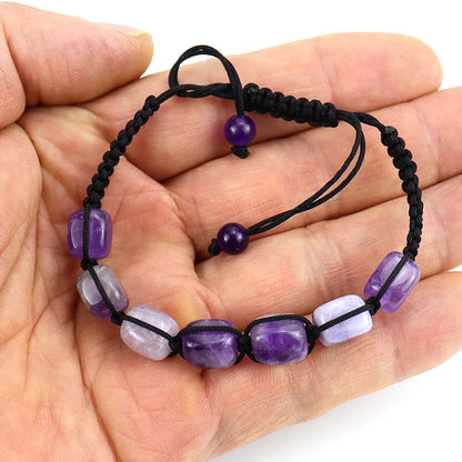 Ethnic Style Square Natural Stone Braid Bracelets