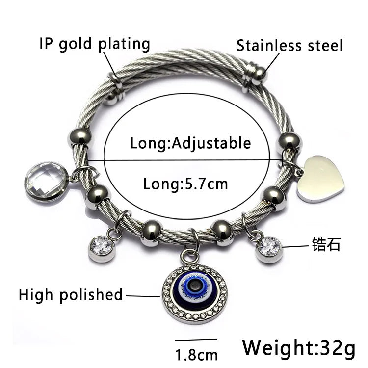 Ethnic Style Star Stainless Steel Hollow Out Artificial Gemstones Bangle 1 Piece