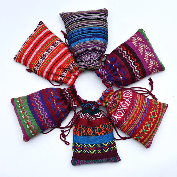 Ethnic Style Stripe Cotton Gift Bags