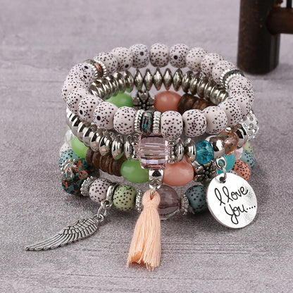 Ethnic Style Tassel Beaded Wholesale Bracelets