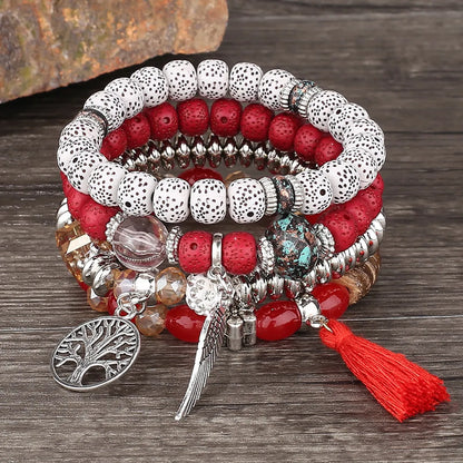 Ethnic Style Tassel Beaded Wholesale Bracelets