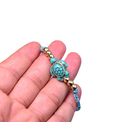 Ethnic Style Tortoise Cotton Thread Beaded Braid Women'S Bracelets