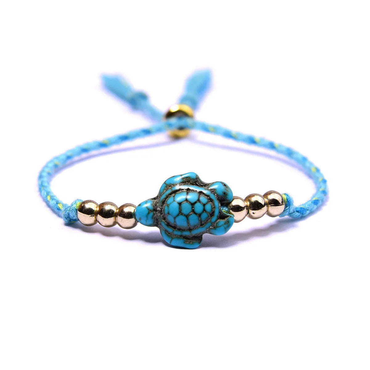 Ethnic Style Tortoise Cotton Thread Beaded Braid Women'S Bracelets